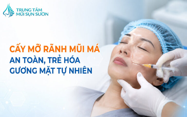 Cấy mỡ rãnh mũi má