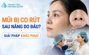 Mũi bị co rút sau nâng do đâu? Giải pháp khắc phục